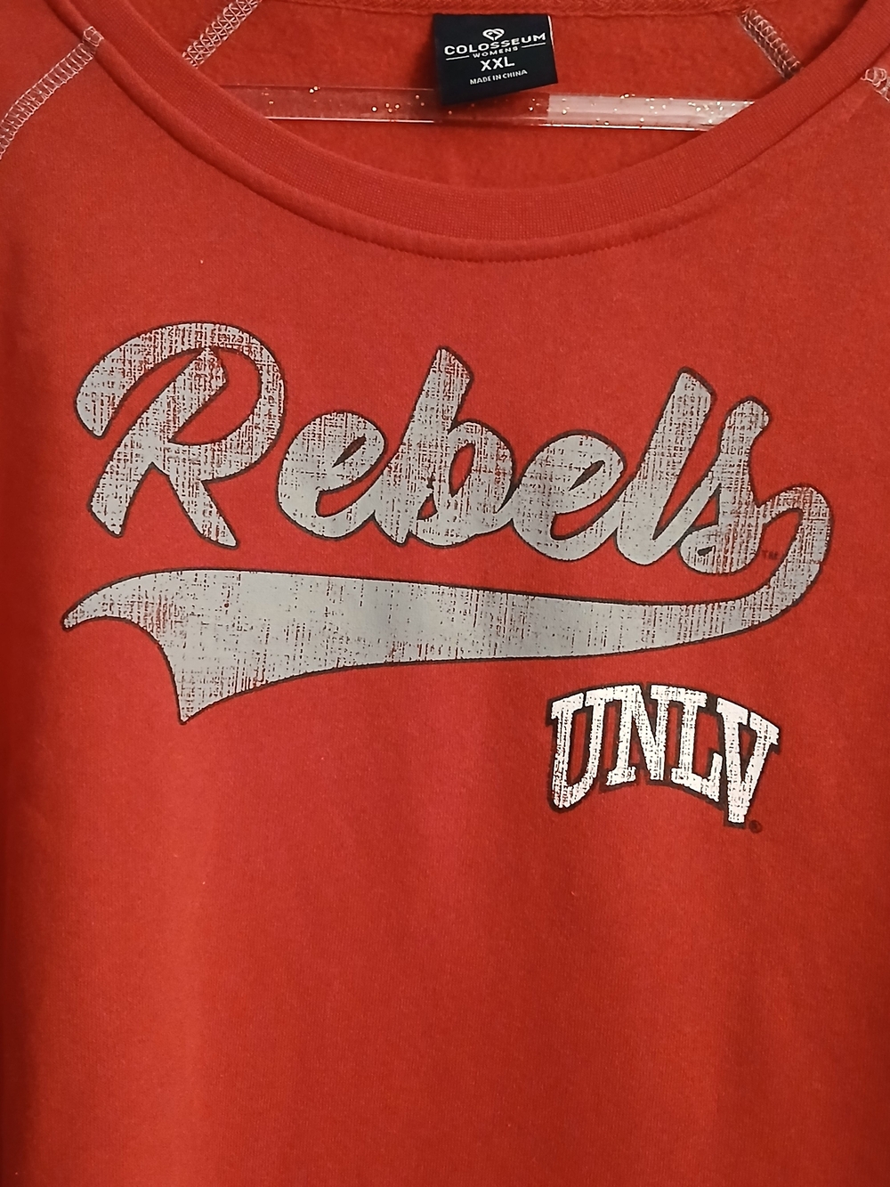 NCAA Collegiate UNLV Rebels Woman’s Red Crewneck Sweatshirt